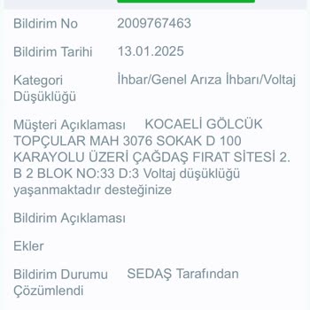 SEDAŞ'ın Sürekli Düşük Voltaj Sorununa Çözüm Bulamaması