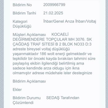 SEDAŞ'ın Sürekli Düşük Voltaj Sorununa Çözüm Bulamaması