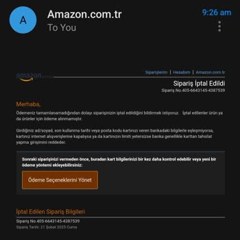 Ödeme Alındı, Sipariş İptal Edildi: Amazon'un Yanıltıcı İşlemi