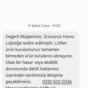 Teslimat Sürecinde Yaşanan Gecikme Ve İletişim Sorunu