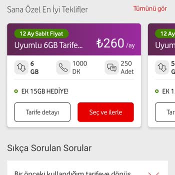 Uzun Süreli Müşteriye Uygun Tarife Sunulmaması