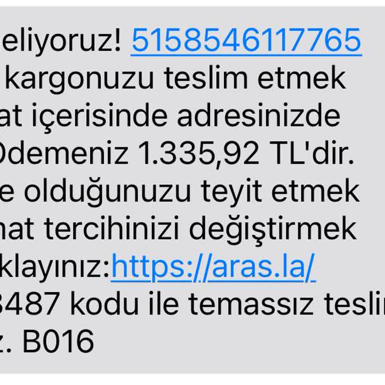 Aras Kargo Teslimat Sorunu Ve İletişim Eksikliği