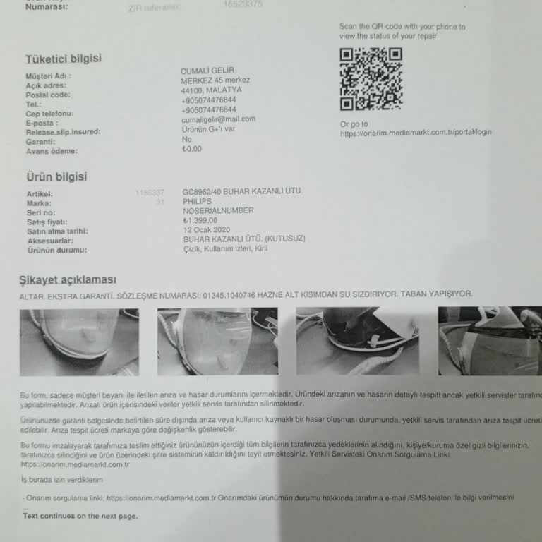 Garanti Süresi Dolmadan İade Edilen Ürün Ve İletişimsizlik Sorunu
