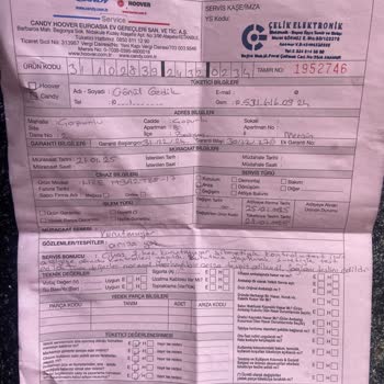 Hoover Kurutma Makinesi Kurutmuyor, Mağduriyet Yaşıyorum