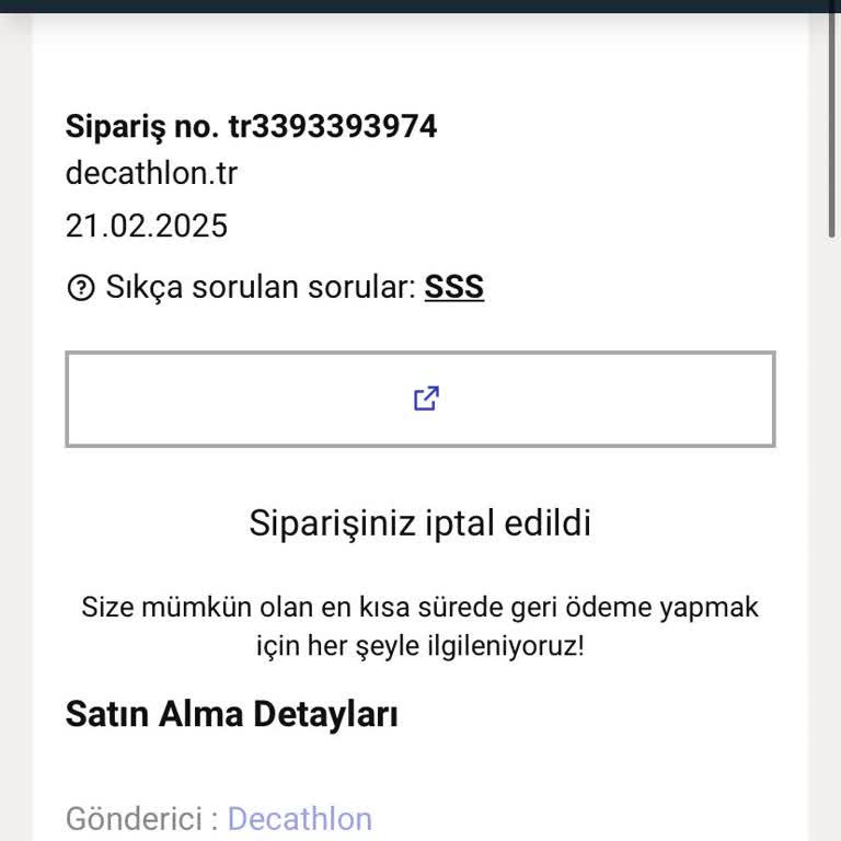 Decathlon'da Sipariş Görünmüyor, Para İadesi Sorunu!
