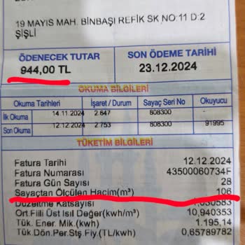 Gaz Faturasında Yanlış Ölçüm Ve İGDAŞ'ın İlgisizliği