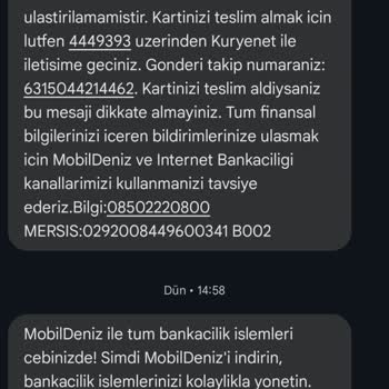 Denizbank Kredi Kartı Teslimatında Yaşanan Sorun