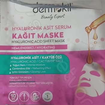 Kağıt Maske Dermokil Hyaluronik Asit Serum!