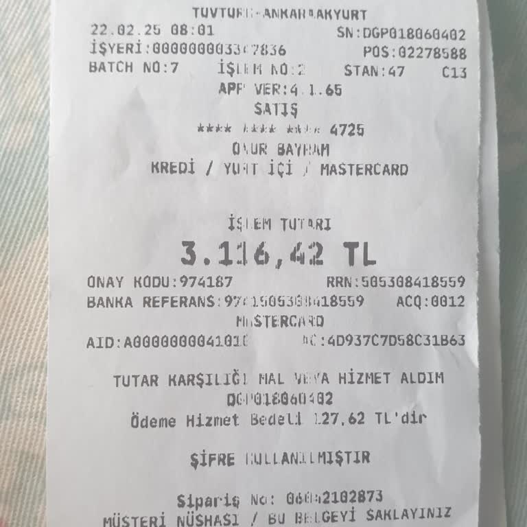 Araç Muayene İstasyonunda Haksız Kart Komisyonu Ücreti