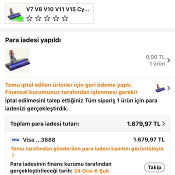 Para İadesi Ve Ürün Teslimatında Yaşanan Sorunlar