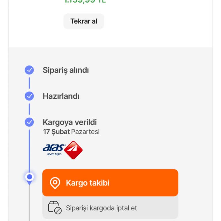 Bayburt Aras Kargo'da Teslimat Sorunu