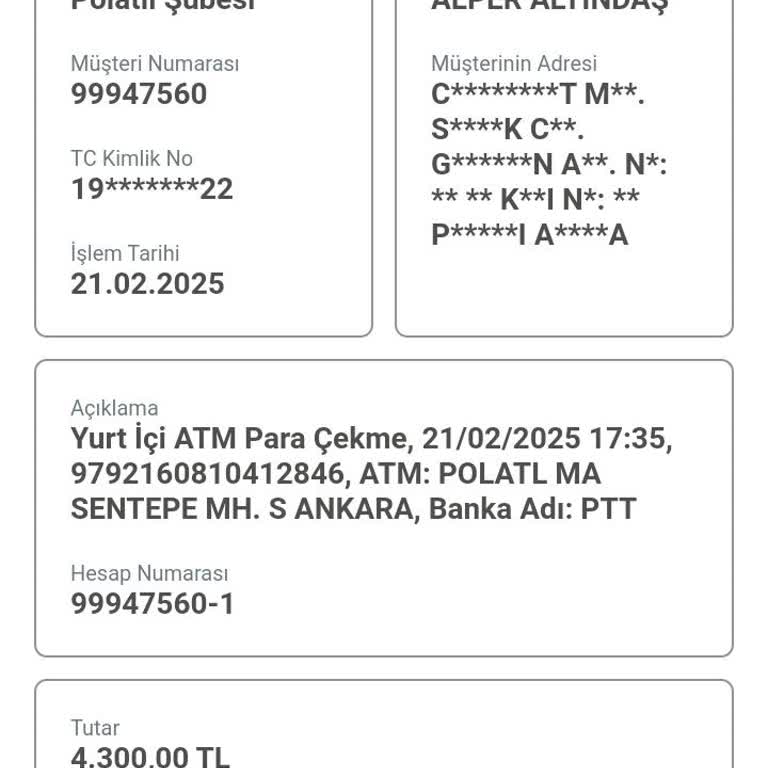ATM'den Para Çekememe Sorunu