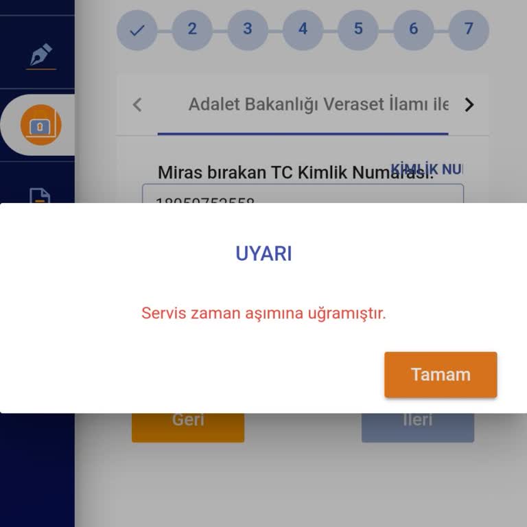 Web Tapu Uygulamasında Sürekli Zaman Aşımı Sorunu