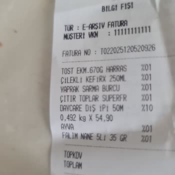 Burcu Gıda File Marketten Alınan Yaprak Sarması Hayal Kırıklığı