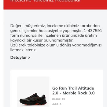 Skechers 2 Ayak Topuğunda Yırtılmalar Oluştu