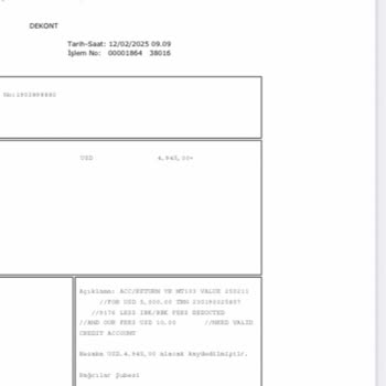 TEB Şubesi SWIFT Hatası: Yanlış IBAN Ve Eksik İade