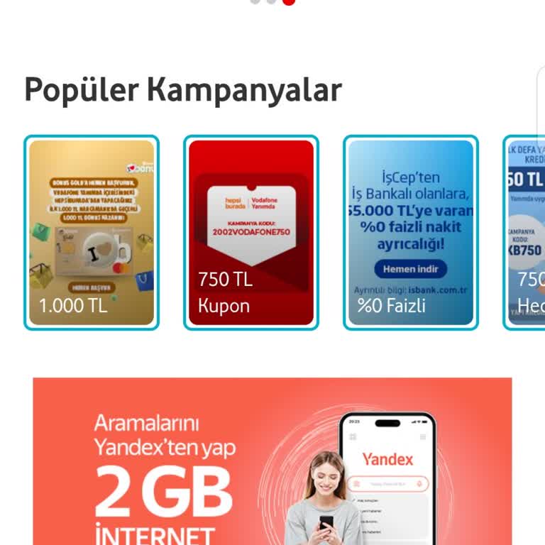 Vodafone Yandex Arama Motoru Kampanyası Hüsranı