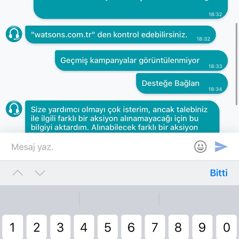 Watsons Kampanya Puanlarının Yüklenmemesi Ve Müşteri Hizmetleri Sorunu
