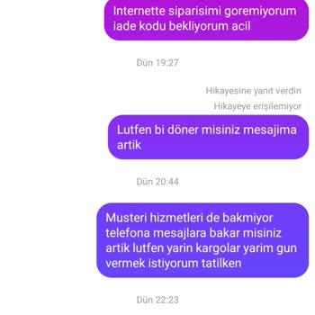 Yanlış Beden, İlgisiz Müşteri Hizmetleri Ve İade Sorunu