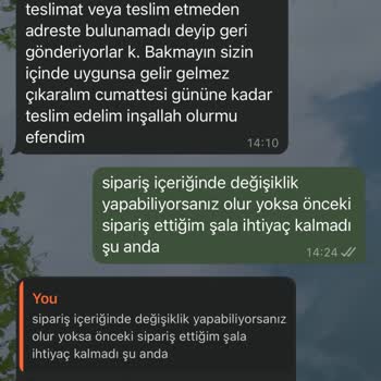 Teslim Edilmeyen Sipariş Ve İletişim Sorunları