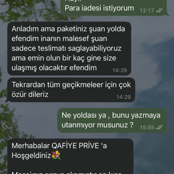 Teslim Edilmeyen Sipariş Ve İletişim Sorunları
