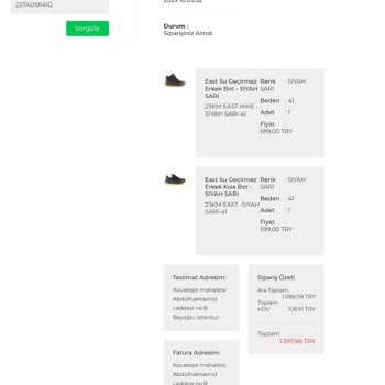 Siparişlerim Teslim Edilmiyor