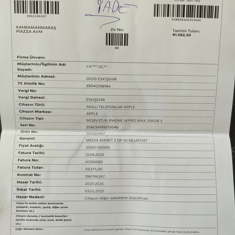 Media Markt'ta Kasko Ve Garanti Sorunu