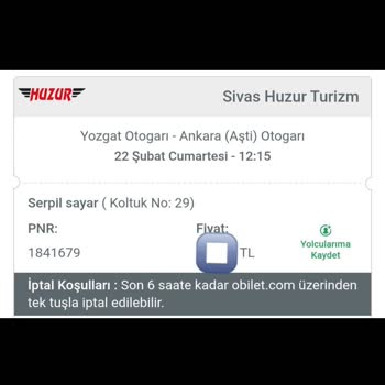 Otobüs Seferi Gecikmesi Ve İade Sorunu