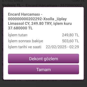 Gece Yarısı Çekilen Para Ve Başarısız Oyun Satın Alımı