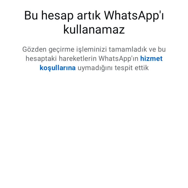 WhatsApp Hesabım Haksız Yere Kapatıldı!