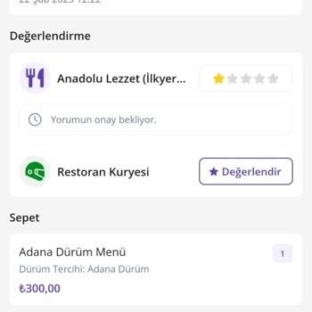 Geç Gelen Soğuk Ve Eksik Yemek Deneyimi