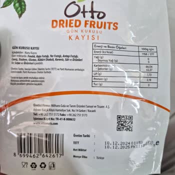 Otto Markasının Kayısı Kalitesi Hayal Kırıklığı Yarattı