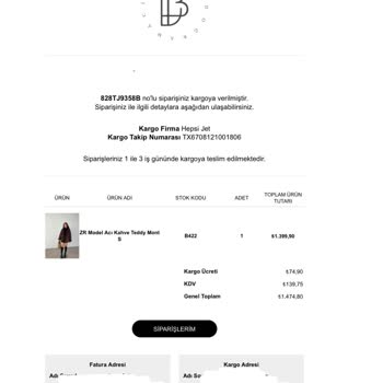 Mont Siparişi Kabusu: Ne Ürün Var Ne İade!