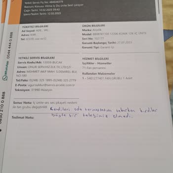 Arızalı Klima Ve Yanıltıcı Servis Hizmeti