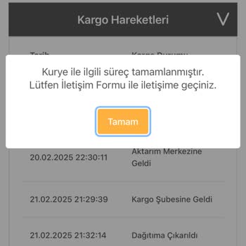 Teslim Edilmeyen Kargo Ve Anlaşılmaz Sistem