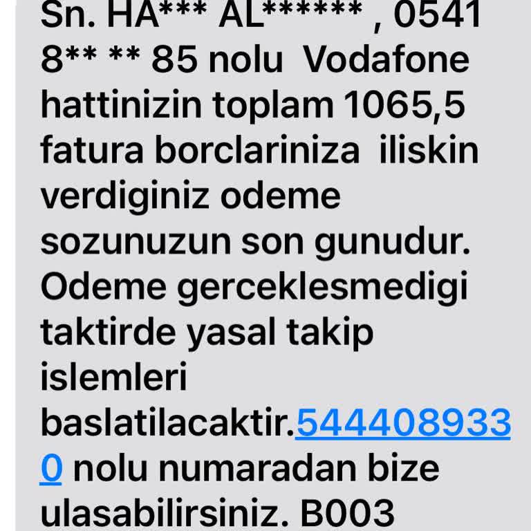 Vodafone Müşteri Hizmetleriyle Yaşanan Üslup Sorunu