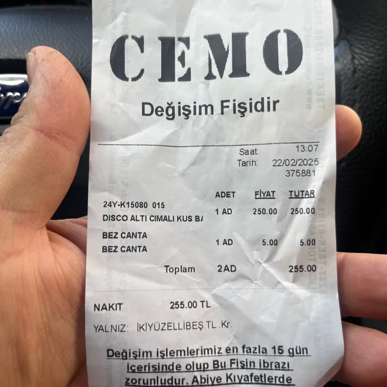 Cemo Mağazası İade Hakkımızı Reddetti