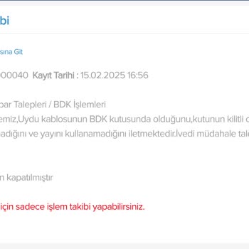 Kablo TV Hizmeti Sonlandırma Sonrası Destek Eksikliği
