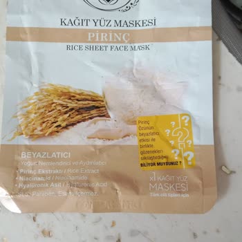 Alerjik Reaksiyon Yapan Pirinç Maskesi