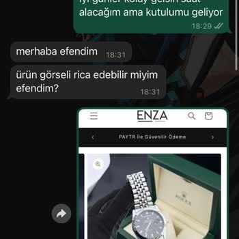 Enza Saat'ten Aldığım Sahte Ve Kalitesiz Ürünle Mağduriyet