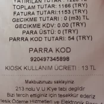 Gazmatik Para Üstü Sorunu Ve Hizmet Eksikliği