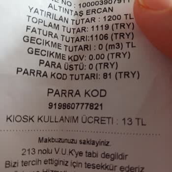 Gazmatik Para Üstü Sorunu Ve Hizmet Eksikliği