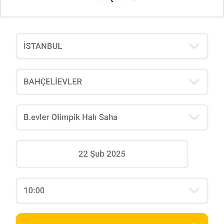 Sosyal Halısaha Maç Yükleme Sorunu