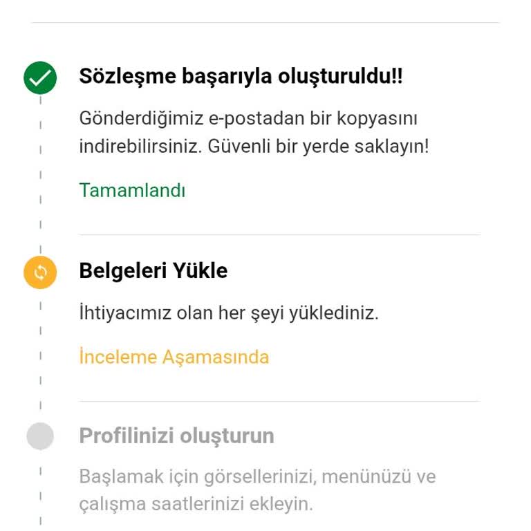 Yemek Sepeti Üyelik Başvurusunda Gecikme Ve Yanıtsızlık