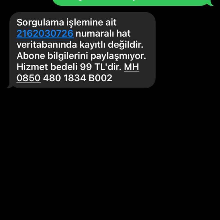 Numara Bulma Hizmeti Sorunu
