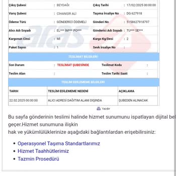 Teslimat Adresi Bahane, Kargo Elime Ulaşmadı!