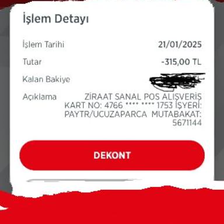 Kargo Takip Numarası Olmadan Bekleyen Parça