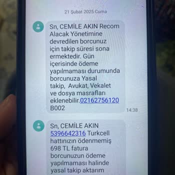 Adıma Bilgim Dışında Açılan Hat Ve İcra Sorunu