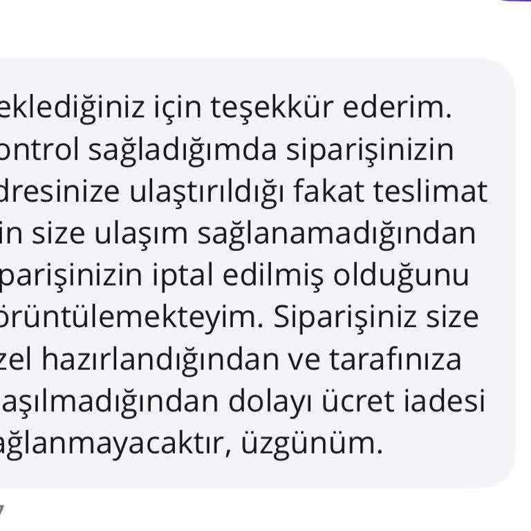 Getir Siparişim Ulaşmadan İptal Edildi, Para İadesi Yok
