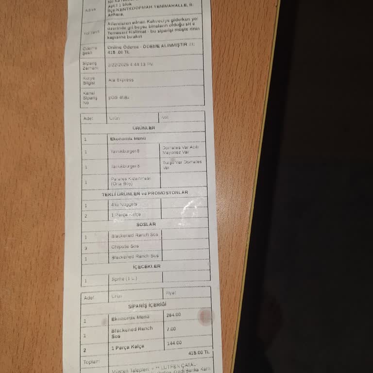 Eksik Ürünler Ve İlgisiz Müşteri Hizmetleri Mağduriyeti